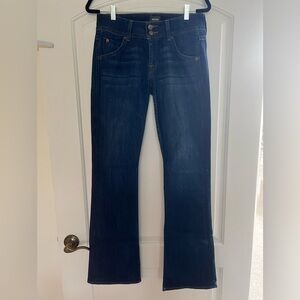 Hudson Jeans Blue Flare Wide Leg Denim